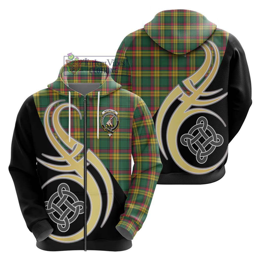 MacMillan Old Ancient Tartan Hoodie with Family Crest and Celtic Symbol Style - Tartan Vibes Clothing