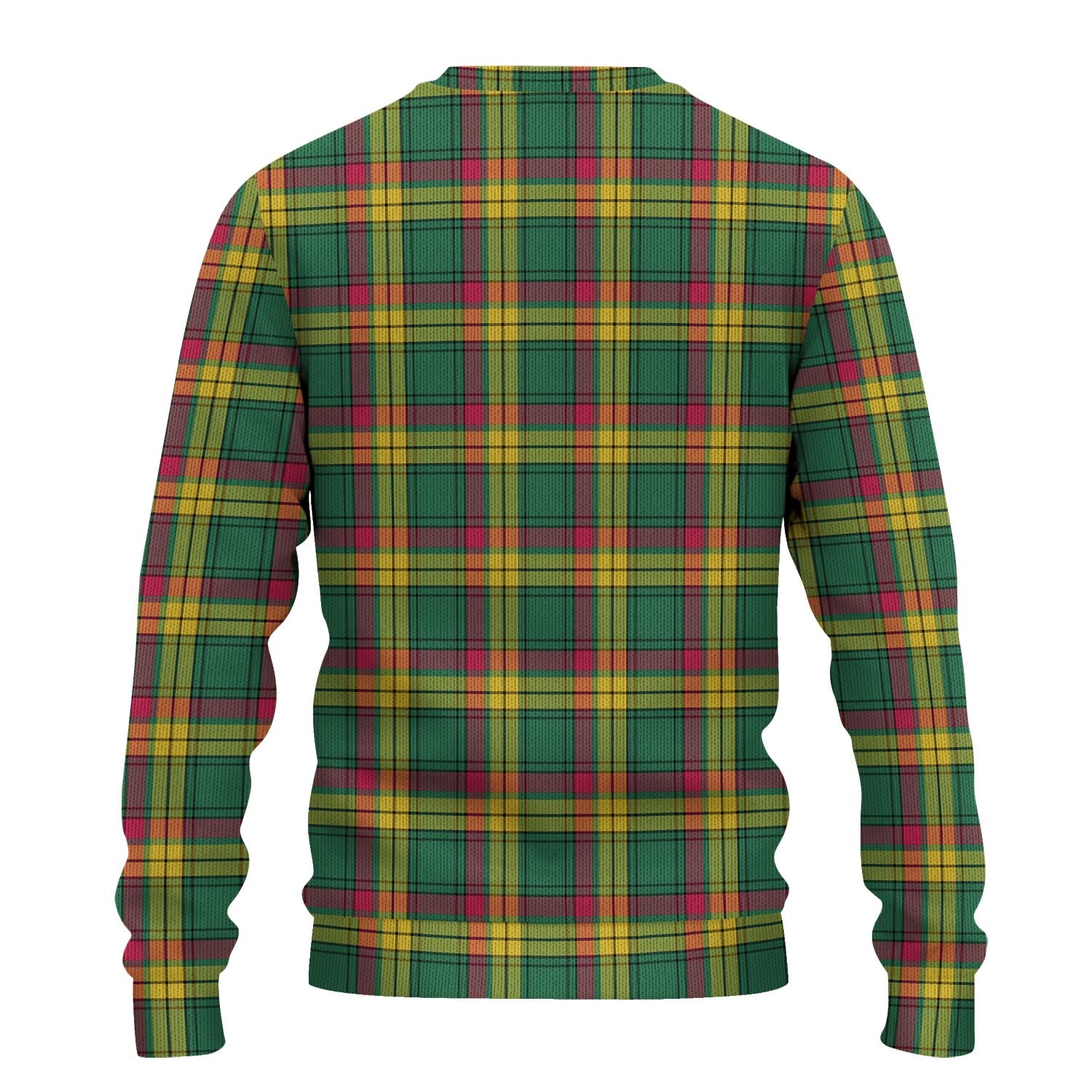 MacMillan Old Ancient Tartan Knitted Sweater with Family Crest - Tartanvibesclothing