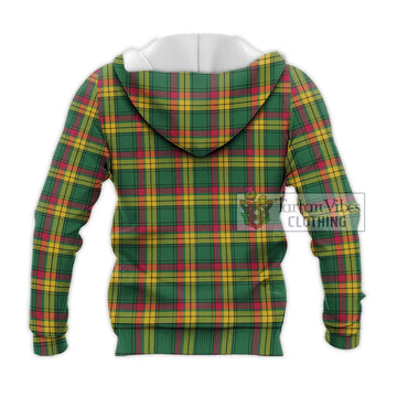 MacMillan Old Ancient Tartan Knitted Hoodie with Family Crest DNA In Me Style