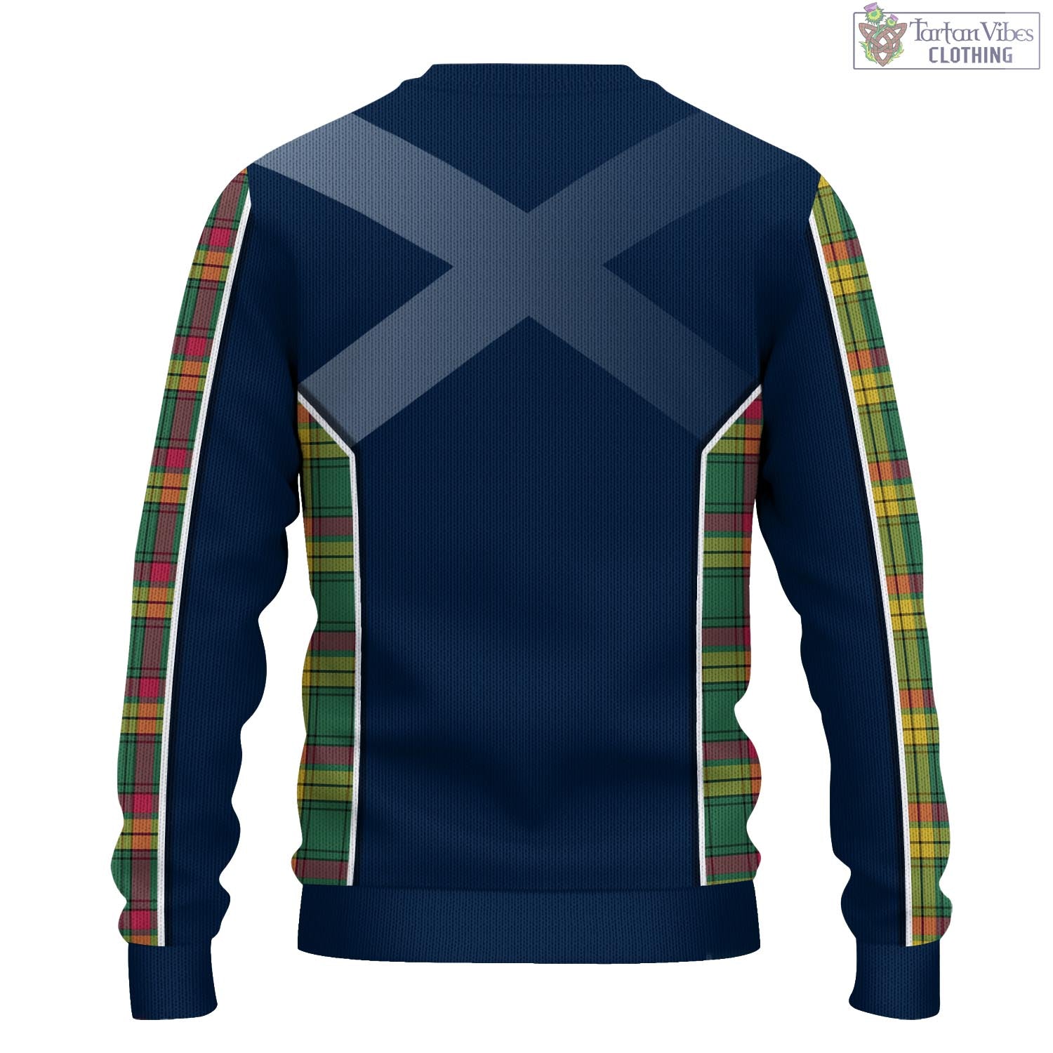 Tartan Vibes Clothing MacMillan Old Ancient Tartan Knitted Sweatshirt with Family Crest and Scottish Thistle Vibes Sport Style