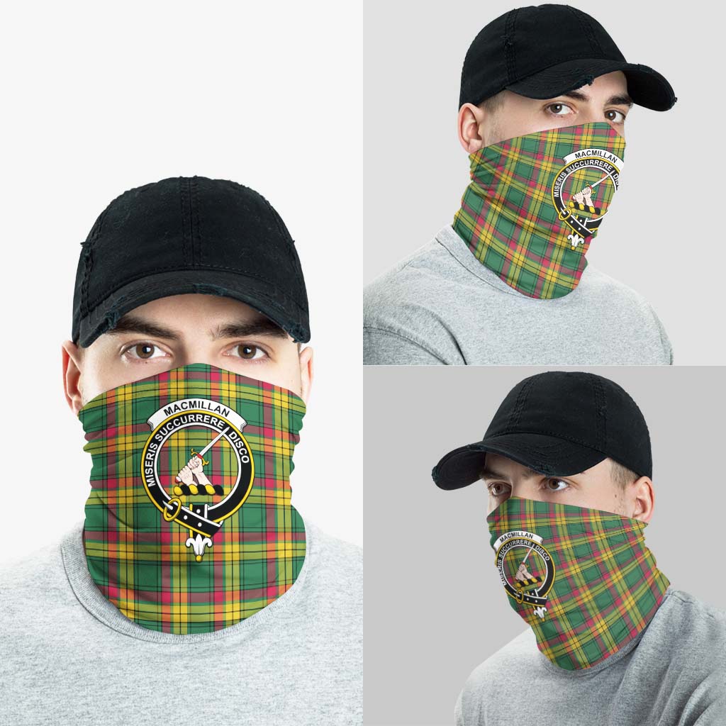 MacMillan Old Ancient Tartan Neck Gaiters, Tartan Bandanas, Tartan Head Band with Family Crest