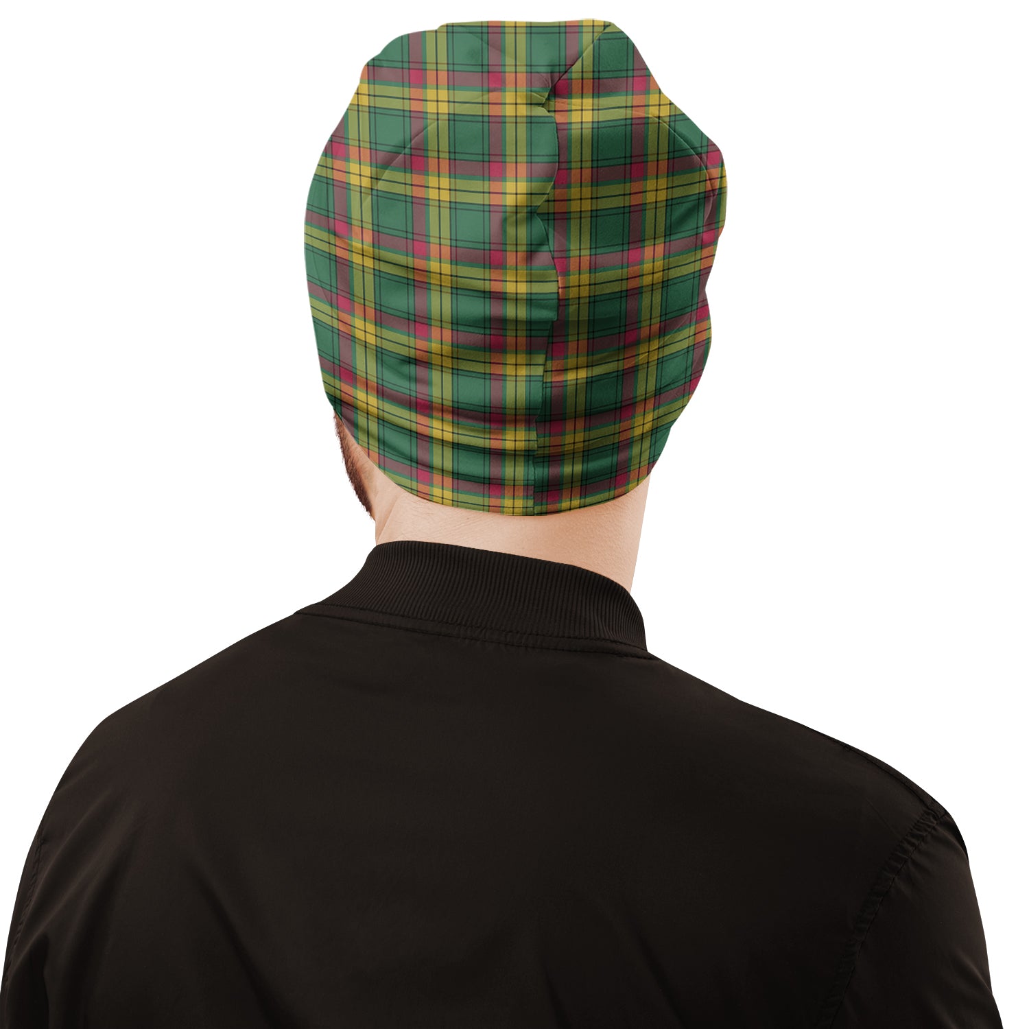 MacMillan Old Ancient Tartan Beanies Hat with Family Crest - Tartan Vibes Clothing