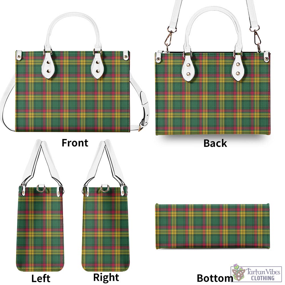 Tartan Vibes Clothing MacMillan Old Ancient Tartan Luxury Leather Handbags