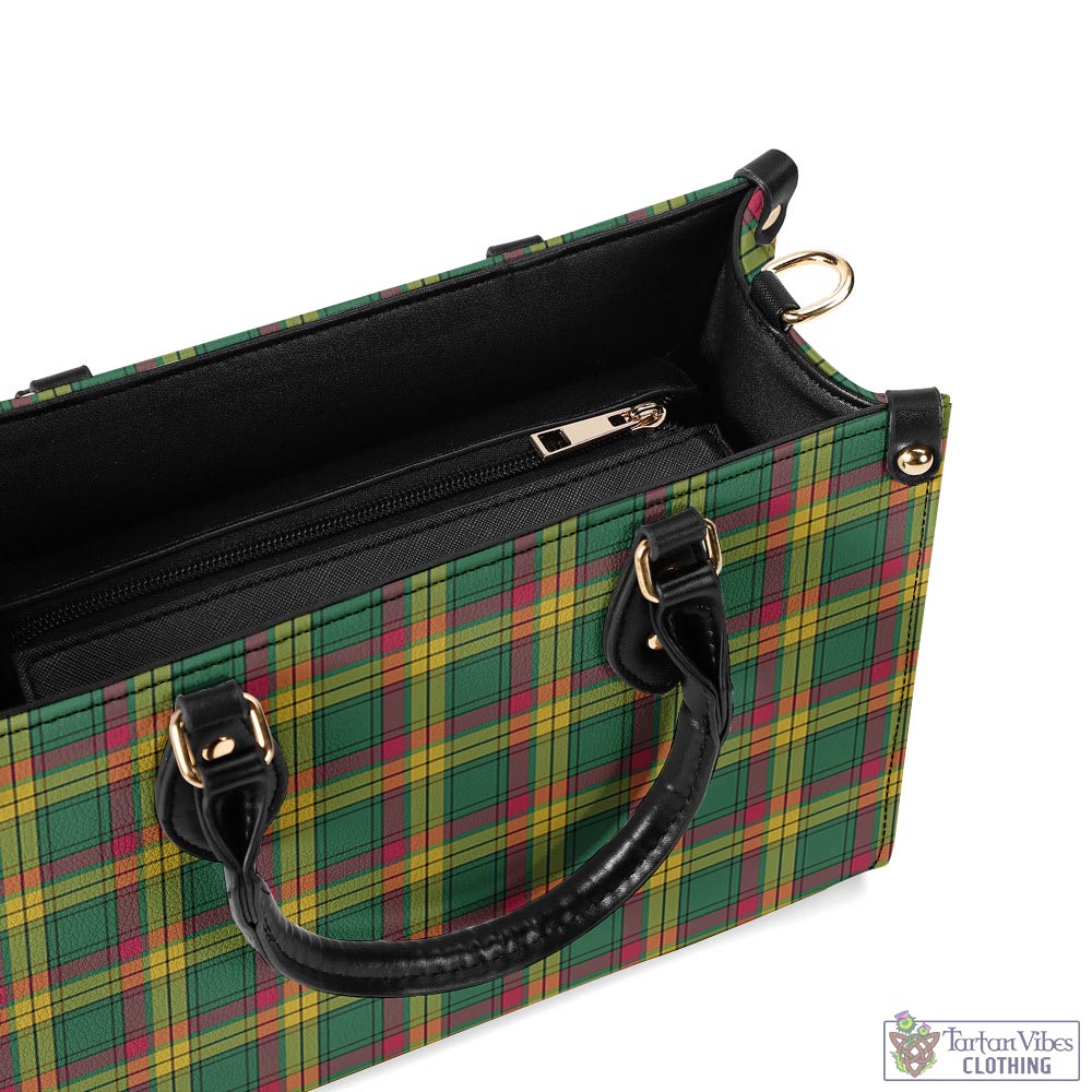 Tartan Vibes Clothing MacMillan Old Ancient Tartan Luxury Leather Handbags