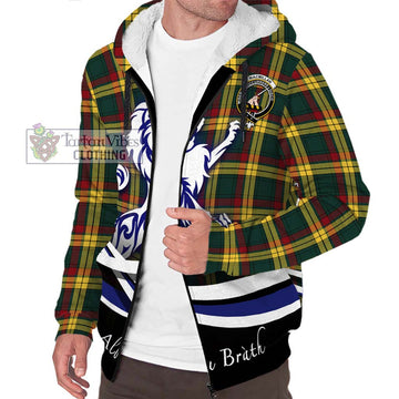 MacMillan Old Modern Tartan Sherpa Hoodie with Alba Gu Brath Regal Lion Emblem