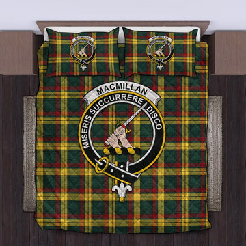 MacMillan Old Modern Tartan Quilt Bed Set with Family Crest