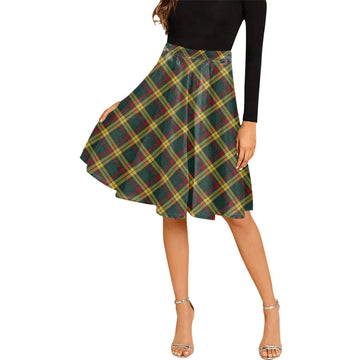 MacMillan Old Modern Tartan Melete Pleated Midi Skirt