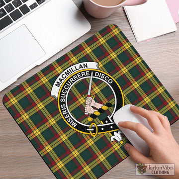 MacMillan Old Modern Tartan Mouse Pad with Family Crest