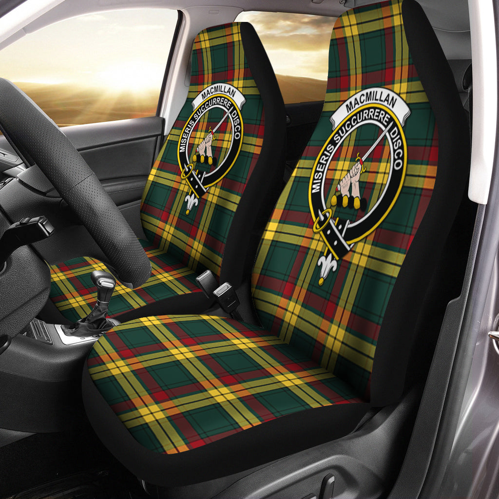 MacMillan Old Modern Tartan Car Seat Cover with Family Crest One Size - Tartanvibesclothing
