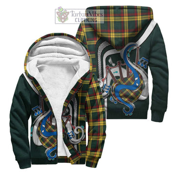 MacMillan Old Modern Tartan Sherpa Hoodie with Epic Bagpipe Style