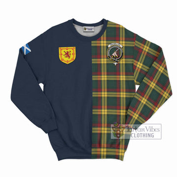 MacMillan Old Modern Tartan Sweatshirt with Scottish Lion Royal Arm Half Style