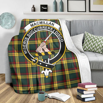 MacMillan Old Modern Tartan Blanket with Family Crest