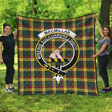 MacMillan Old Modern Tartan Quilt with Family Crest