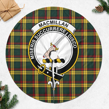 MacMillan Old Modern Tartan Christmas Tree Skirt with Family Crest