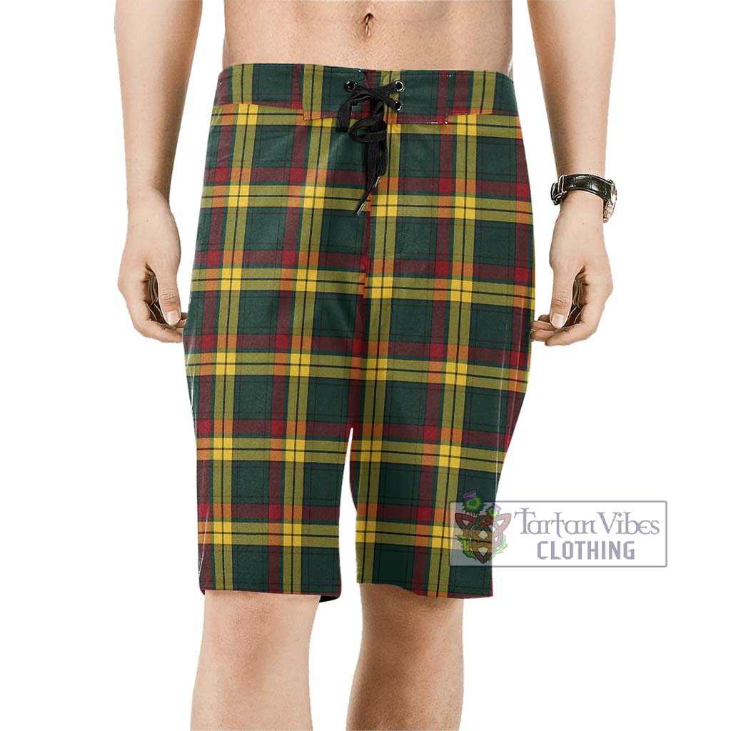 Tartan Vibes Clothing MacMillan Old Modern Tartan Men's Board Shorts