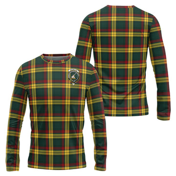 MacMillan Old Modern Tartan Long Sleeve T-Shirt with Family Crest