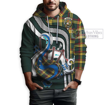 MacMillan Old Modern Tartan Hoodie with Epic Bagpipe Style