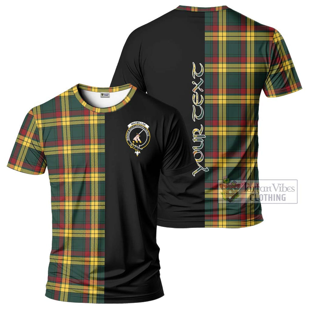 MacMillan Old Modern Tartan T-Shirt with Family Crest and Half Of Me Style Kid's Shirt - Tartanvibesclothing Shop