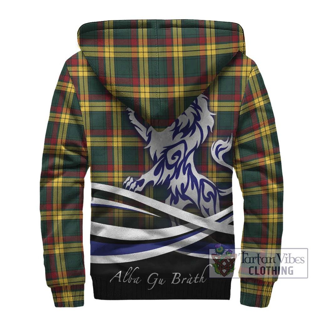 MacMillan Old Modern Tartan Sherpa Hoodie with Alba Gu Brath Regal Lion Emblem - Tartanvibesclothing Shop