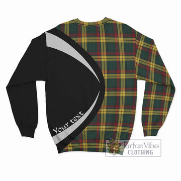 MacMillan Old Modern Tartan Sweatshirt with Family Crest Circle Style