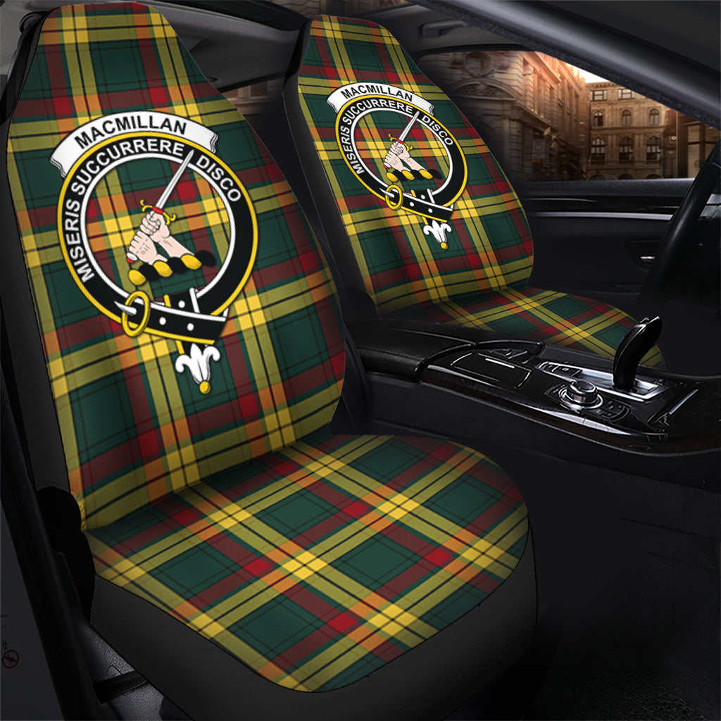 MacMillan Old Modern Tartan Car Seat Cover with Family Crest - Tartanvibesclothing