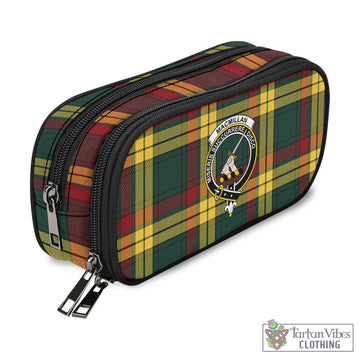 MacMillan Old Modern Tartan Pen and Pencil Case with Family Crest