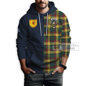 MacMillan Old Modern Tartan Hoodie Alba with Scottish Lion Royal Arm Half Style