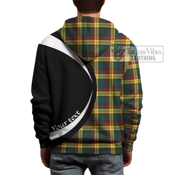 MacMillan Old Modern Tartan Hoodie with Family Crest Circle Style