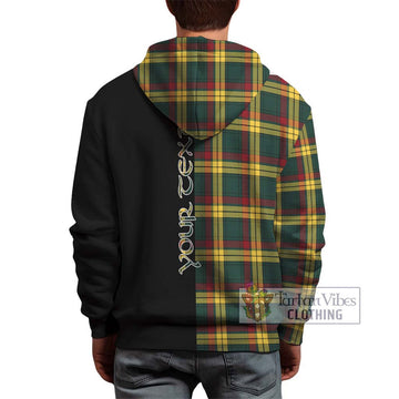 MacMillan Old Modern Tartan Hoodie with Family Crest and Half Of Me Style