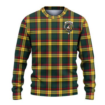 MacMillan Old Modern Tartan Knitted Sweater with Family Crest