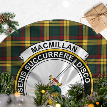 MacMillan Old Modern Tartan Christmas Tree Skirt with Family Crest