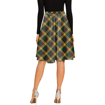 MacMillan Old Modern Tartan Melete Pleated Midi Skirt