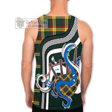 MacMillan Old Modern Tartan Men's Tank Top with Epic Bagpipe Style