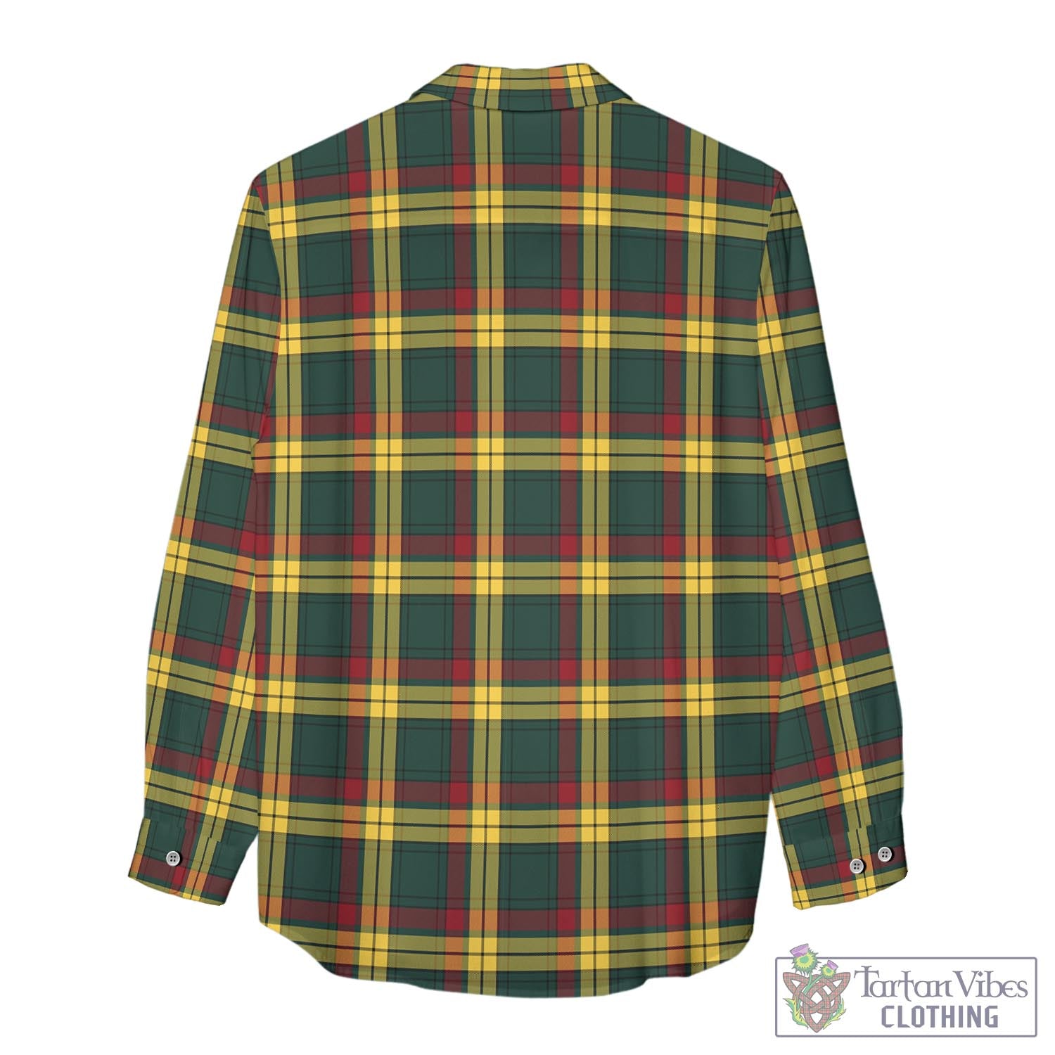 Tartan Vibes Clothing MacMillan Old Modern Tartan Womens Casual Shirt with Family Crest