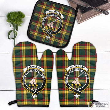 MacMillan Old Modern Tartan Combo Oven Mitt & Pot-Holder with Family Crest