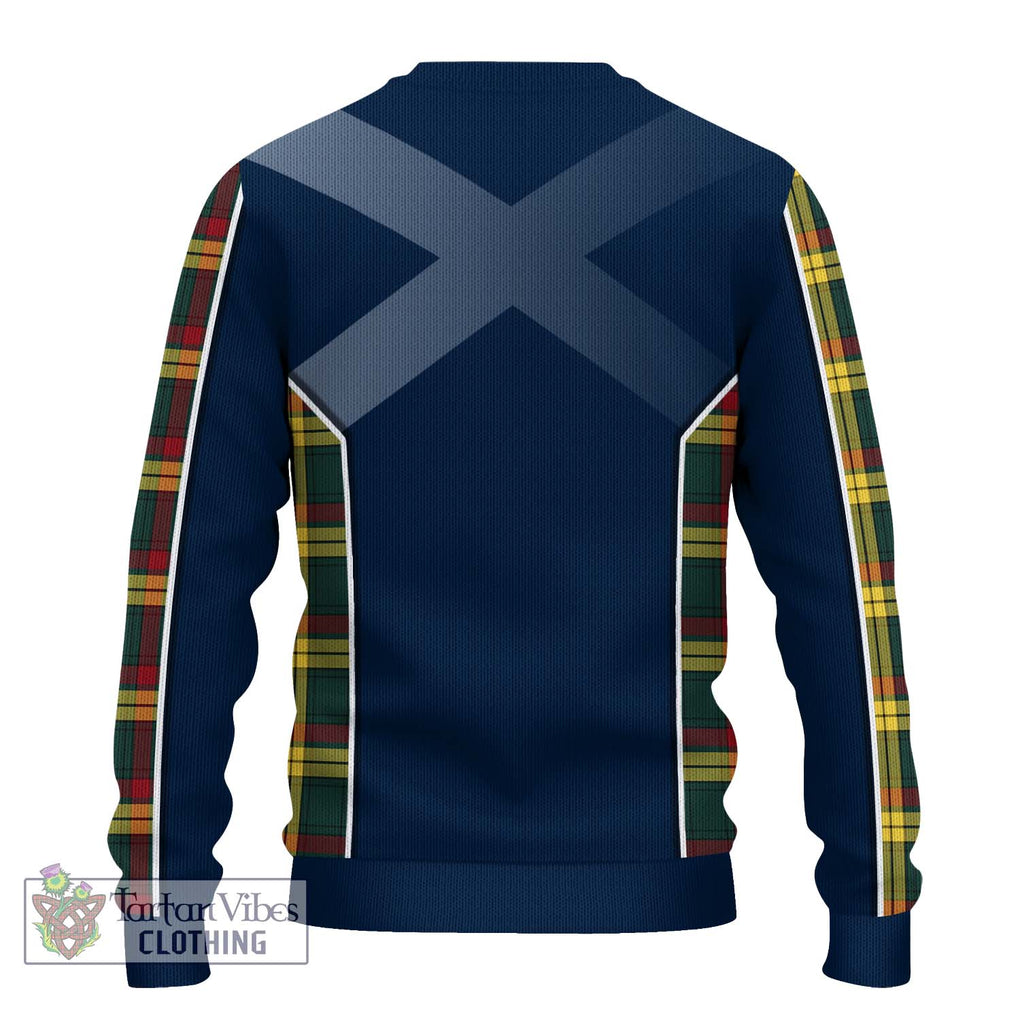 MacMillan Old Modern Tartan Knitted Sweater with Family Crest and Lion Rampant Vibes Sport Style - Tartan Vibes Clothing