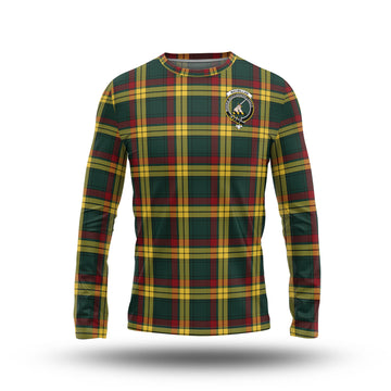 MacMillan Old Modern Tartan Long Sleeve T-Shirt with Family Crest