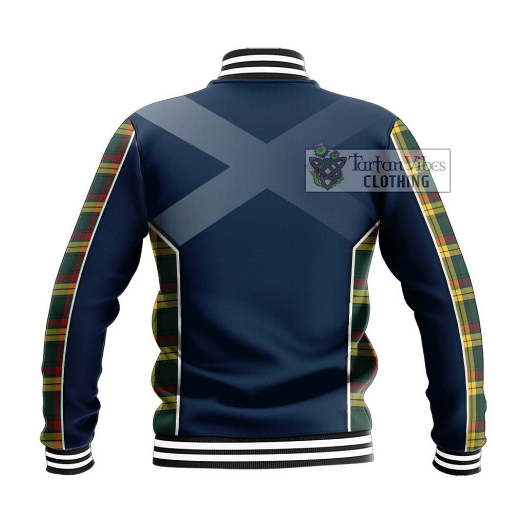 MacMillan Old Modern Tartan Baseball Jacket with Family Crest and Lion Rampant Vibes Sport Style - Tartan Vibes Clothing