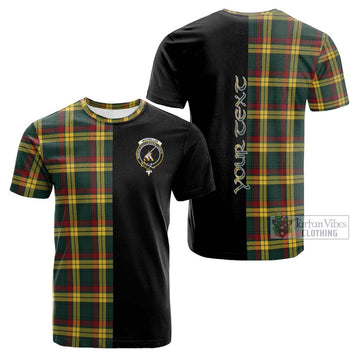 MacMillan Old Modern Tartan Cotton T-shirt with Family Crest and Half Of Me Style