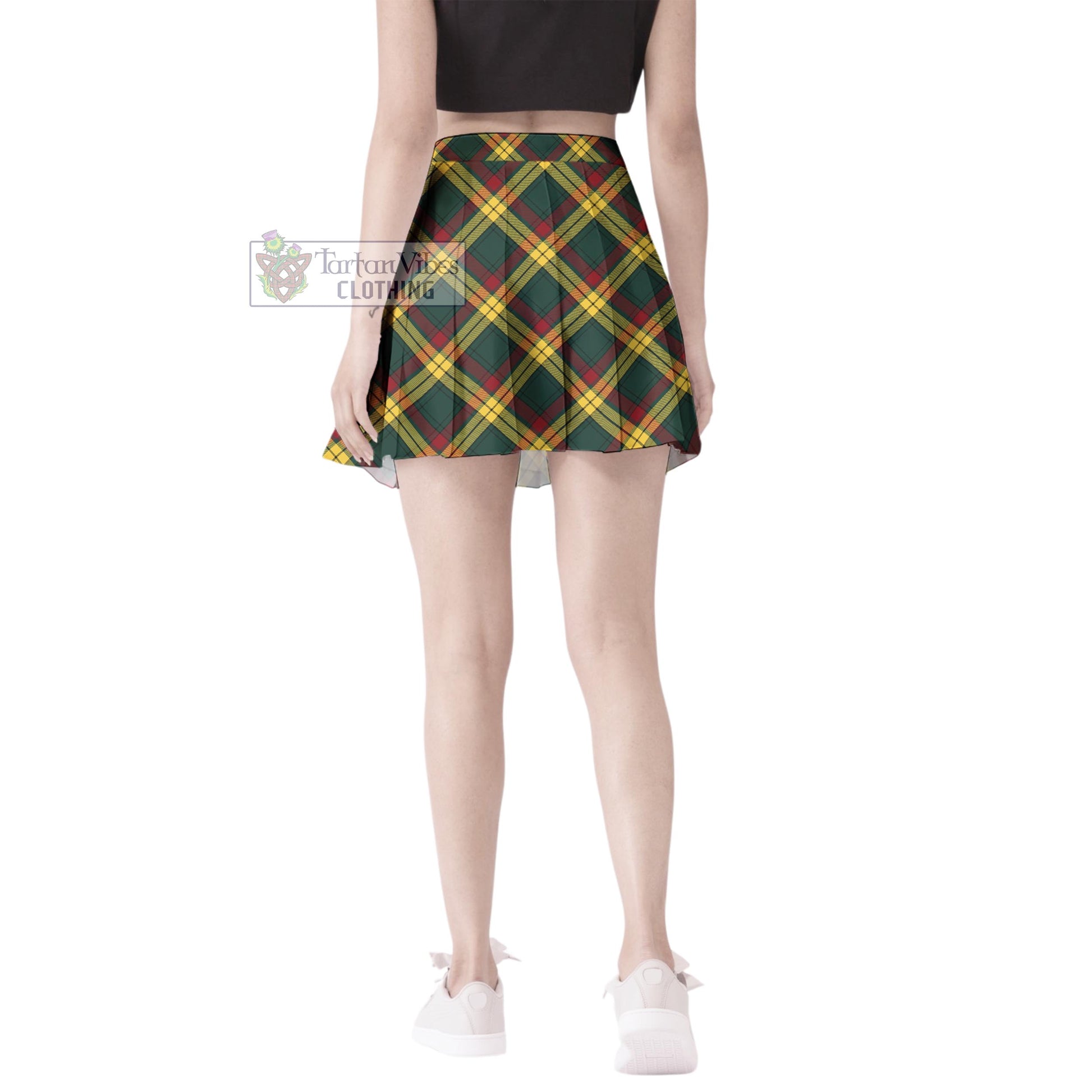 Tartan Vibes Clothing MacMillan Old Modern Tartan Women's Plated Mini Skirt