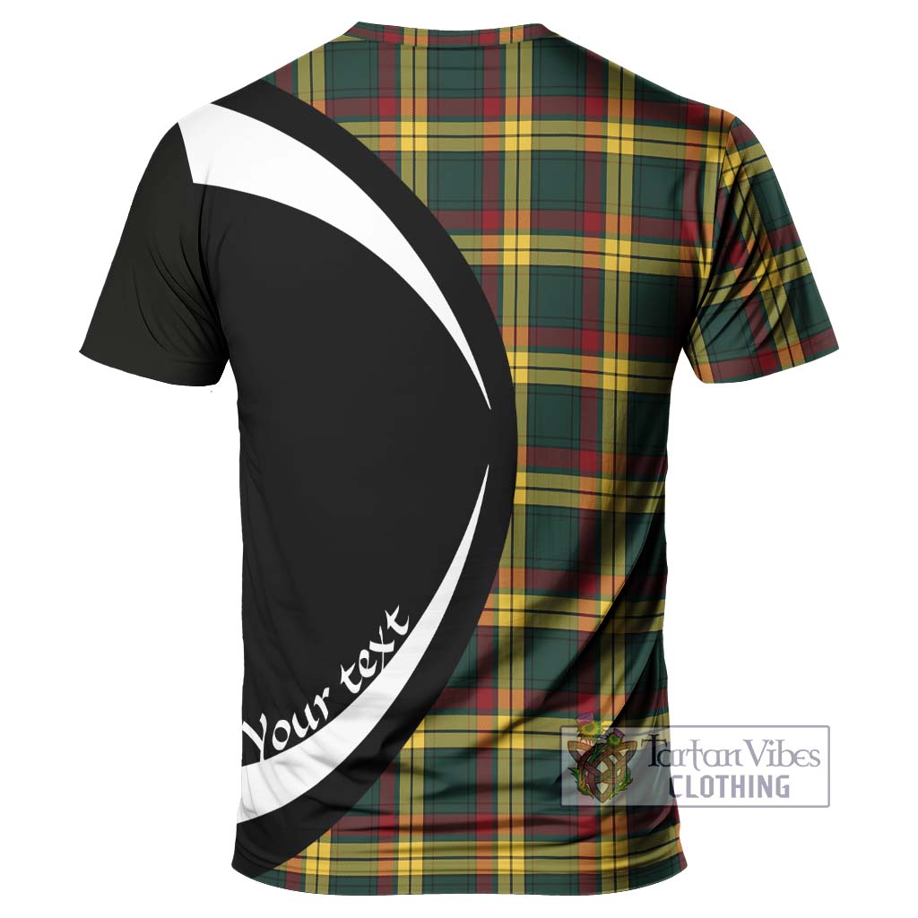 Tartan Vibes Clothing MacMillan Old Modern Tartan T-Shirt with Family Crest Circle Style