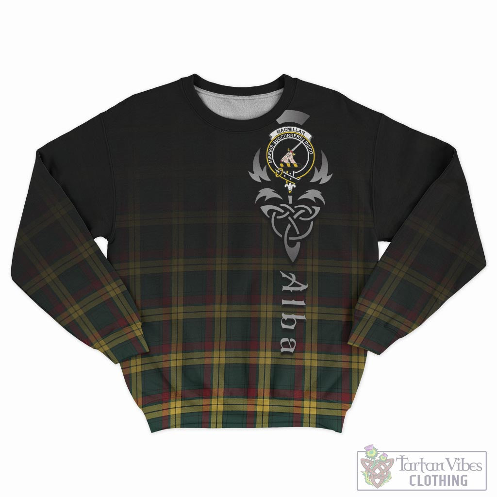 Tartan Vibes Clothing MacMillan Old Modern Tartan Sweatshirt Featuring Alba Gu Brath Family Crest Celtic Inspired