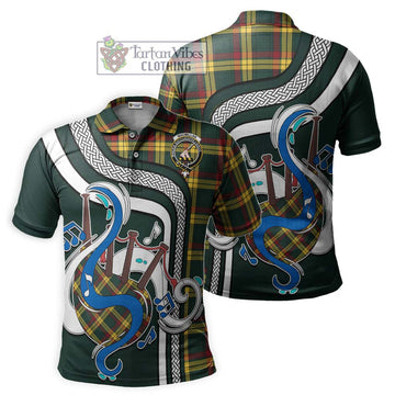 MacMillan Old Modern Tartan Polo Shirt with Epic Bagpipe Style