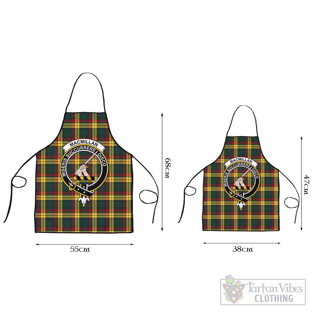 Tartan Vibes Clothing MacMillan Old Modern Tartan Apron with Family Crest