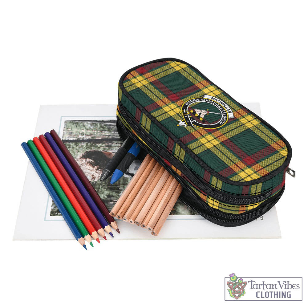 Tartan Vibes Clothing MacMillan Old Modern Tartan Pen and Pencil Case with Family Crest