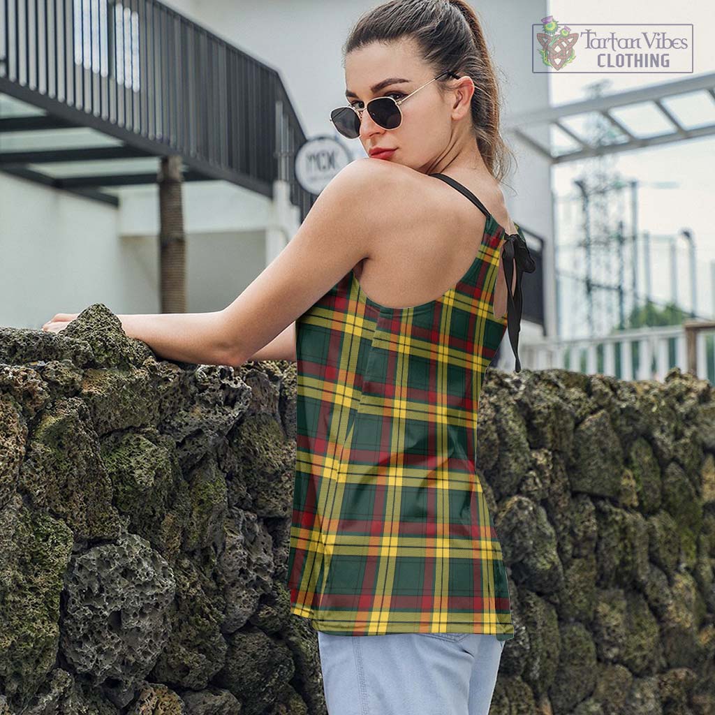 Tartan Vibes Clothing MacMillan Old Modern Tartan Loose Halter Neck Camisole