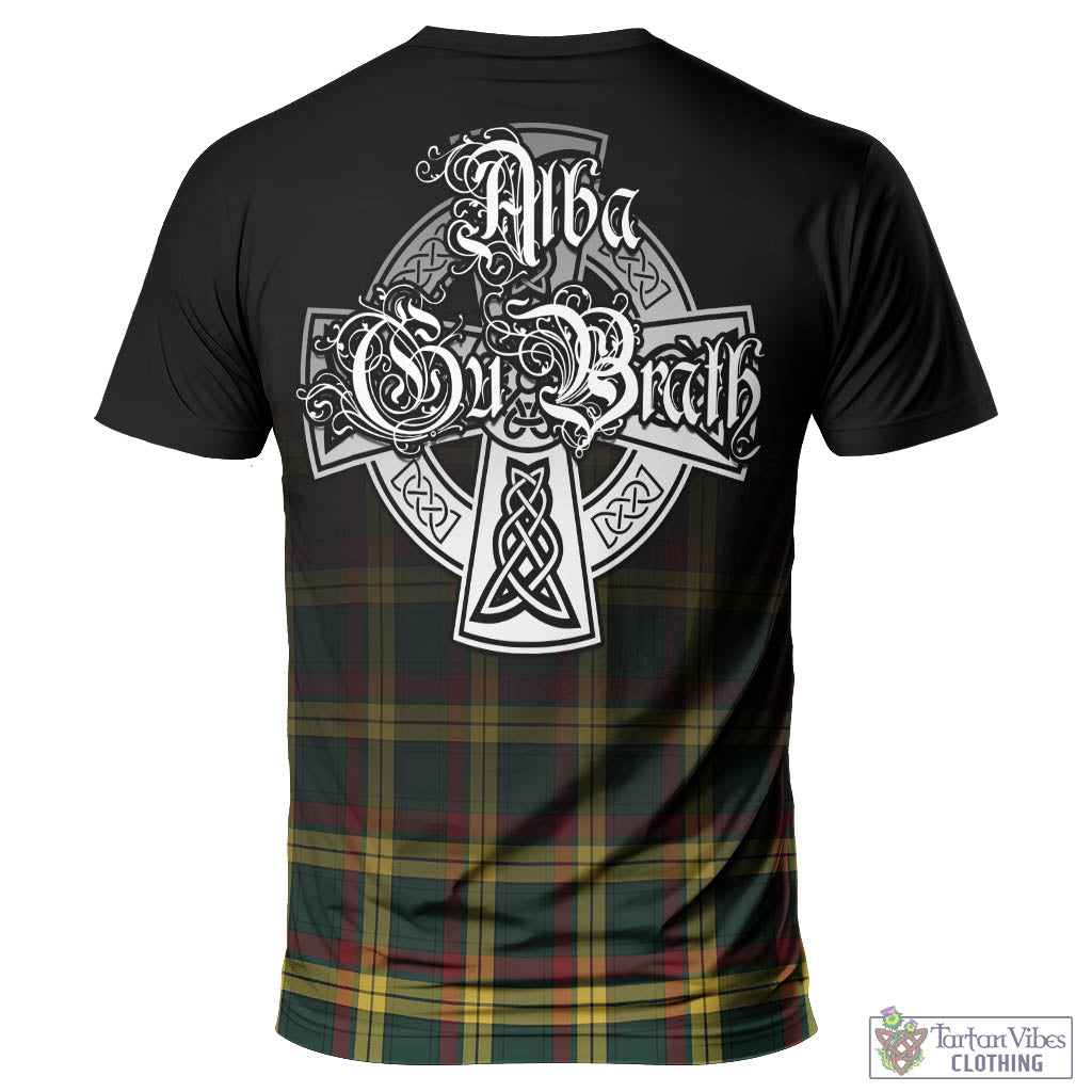 Tartan Vibes Clothing MacMillan Old Modern Tartan T-Shirt Featuring Alba Gu Brath Family Crest Celtic Inspired