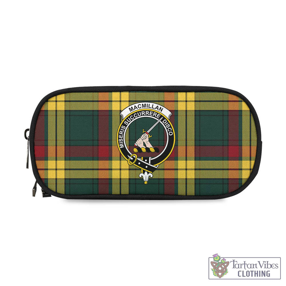 Tartan Vibes Clothing MacMillan Old Modern Tartan Pen and Pencil Case with Family Crest