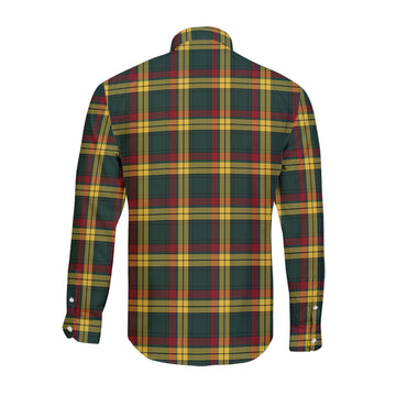 MacMillan Old Modern Tartan Long Sleeve Button Up Shirt with Family Crest
