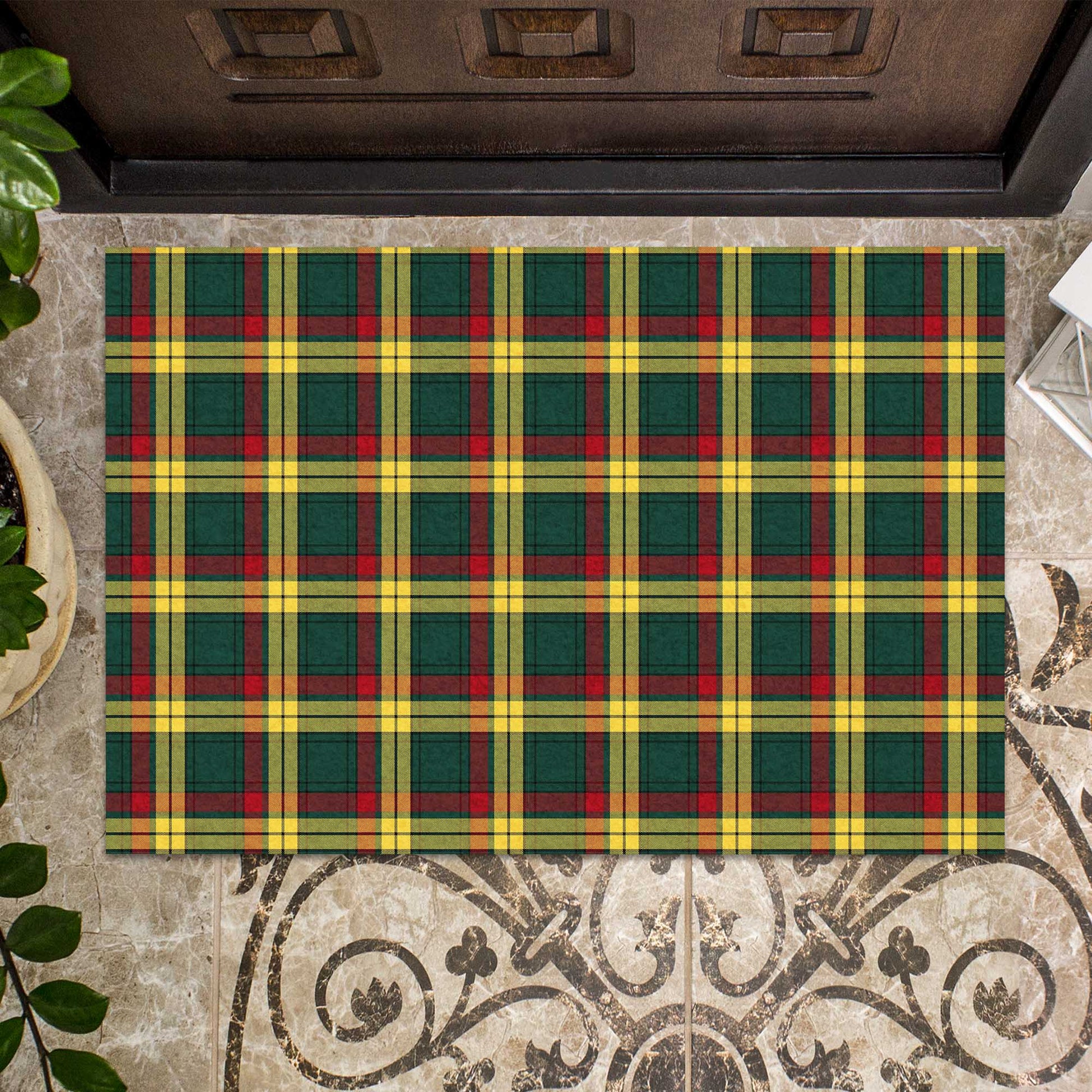 MacMillan Old Modern Tartan Door Mat - Tartanvibesclothing